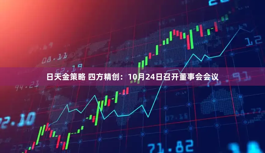 日天金策略 四方精创：10月24日召开董事会会议
